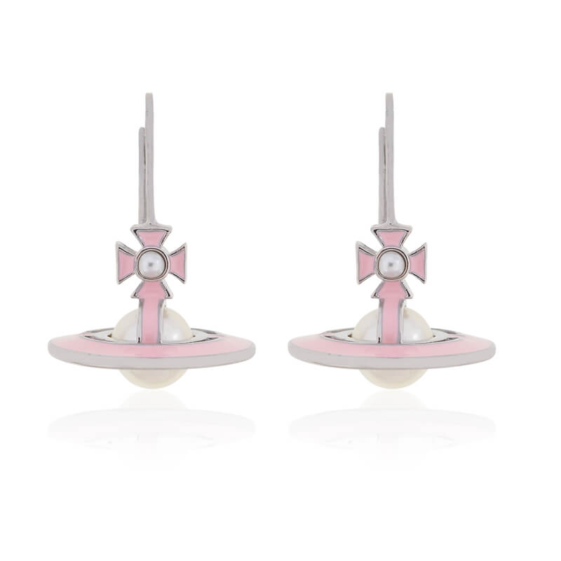 Lacquered Saturn Earrings