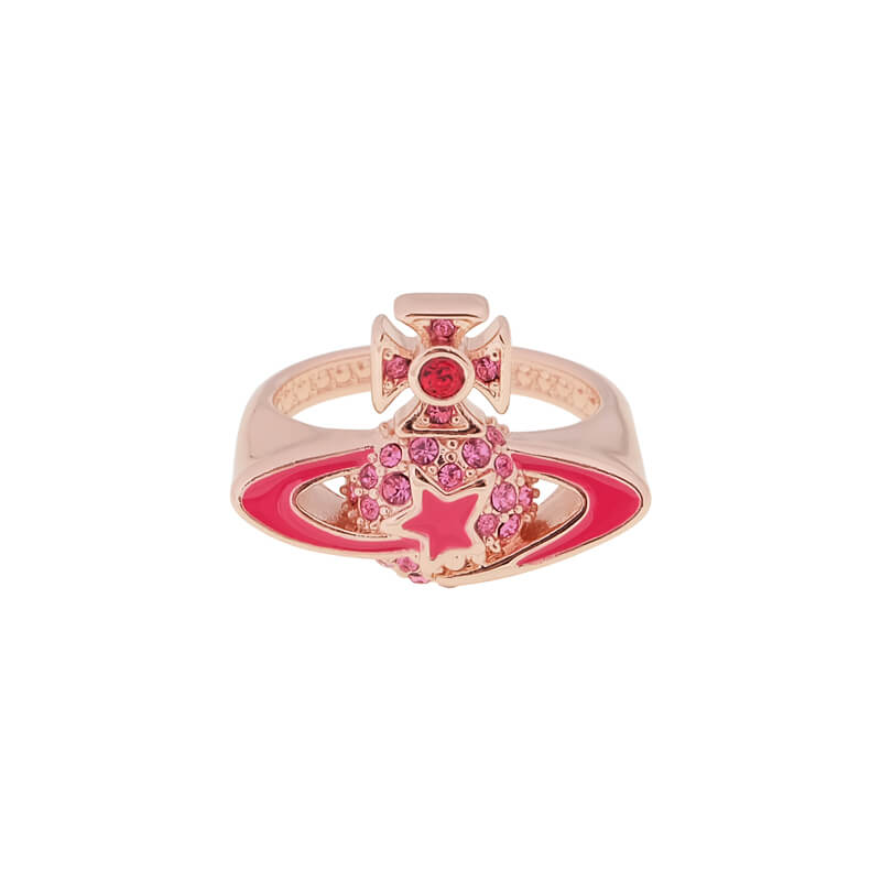 DARLENE Pentagram Saturn Ring