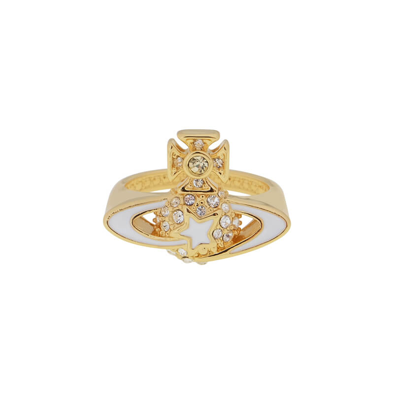 DARLENE Pentagram Saturn Ring