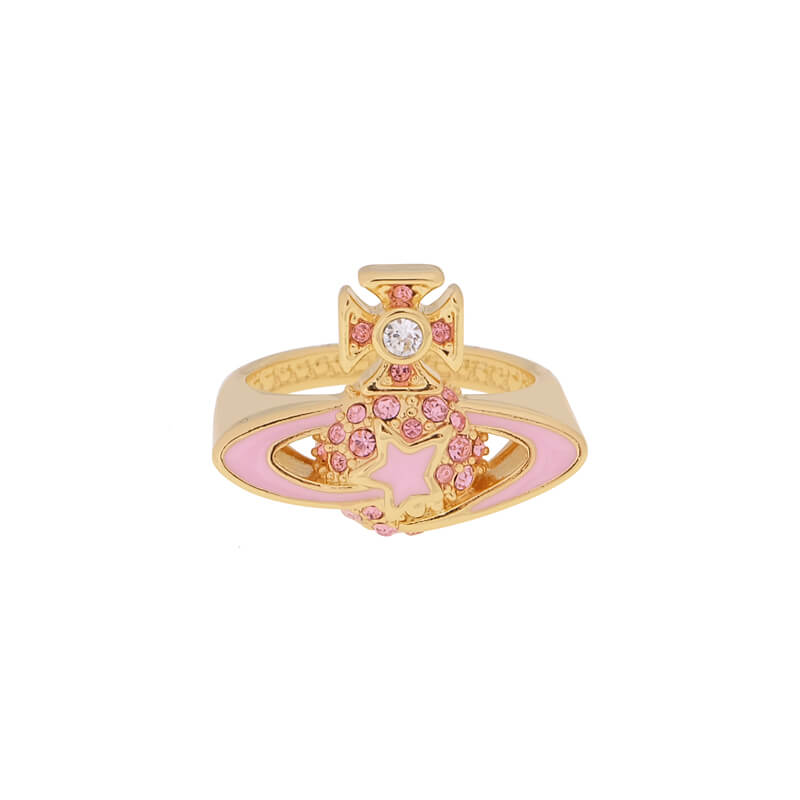 DARLENE Pentagram Saturn Ring