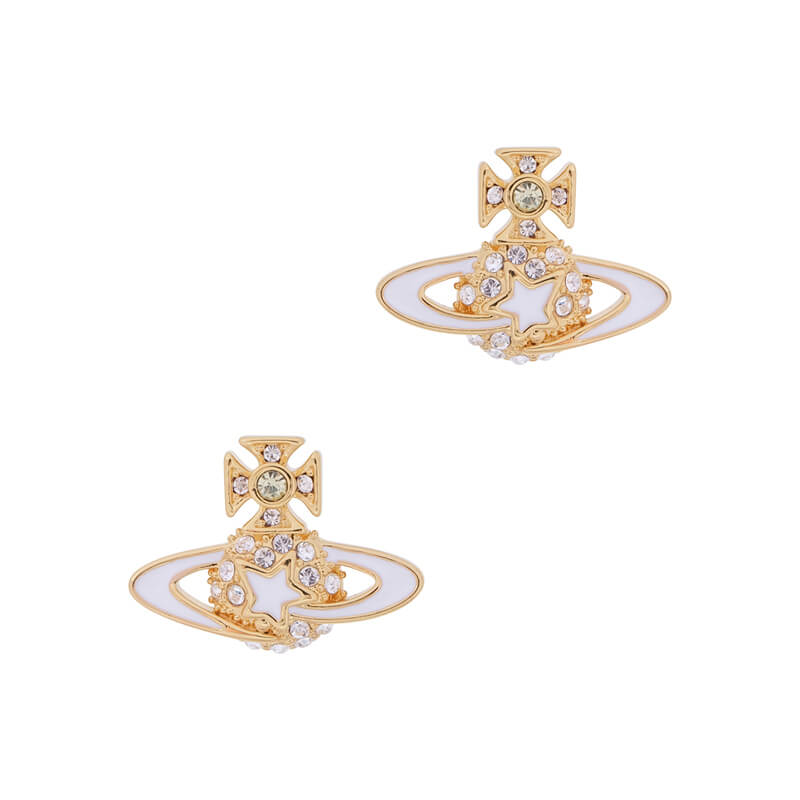 DARLENE Pentagram Saturn Earrings