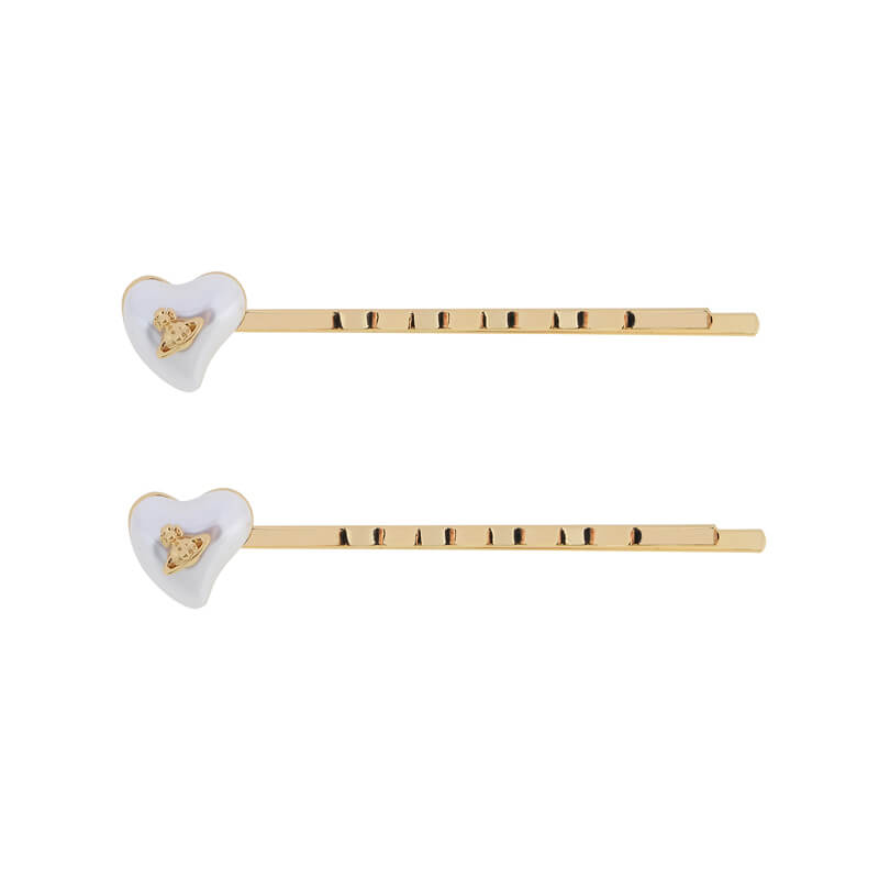 Love Resin Pearl Hair Clip