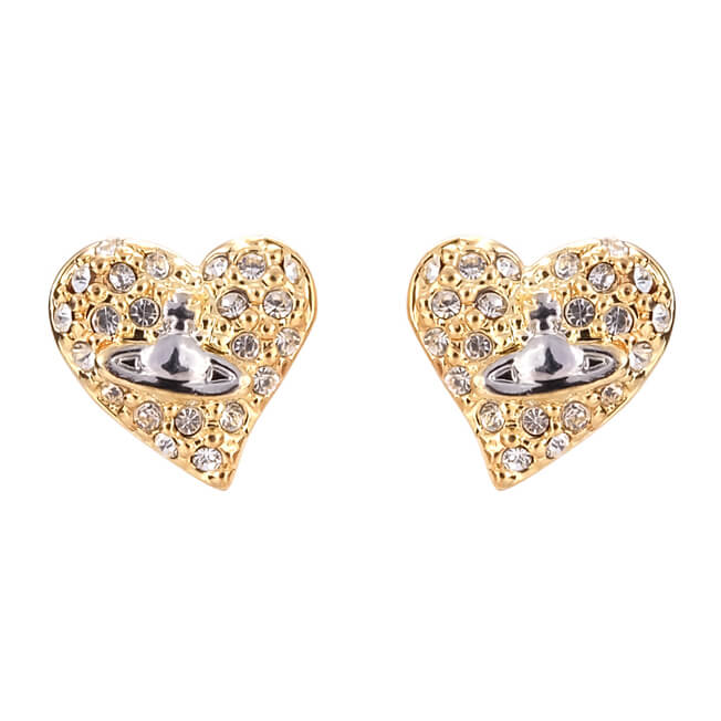 Plated Heart Earrings