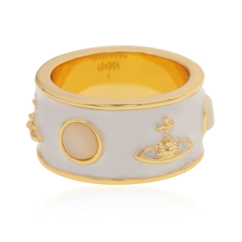 Cat's Eye Stone Lacquer Ring