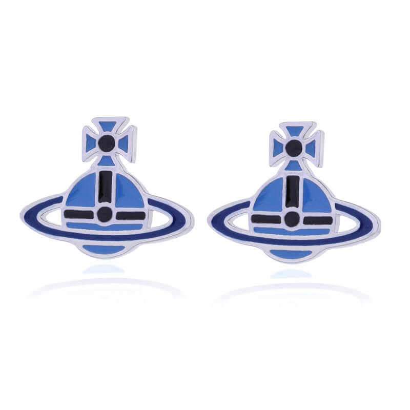 Flat Lacquered Saturn Earrings（All 13 Colors）