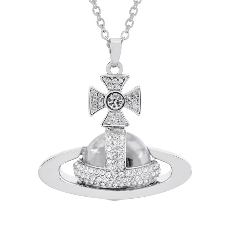 SORADA Half-Face Diamond Necklace