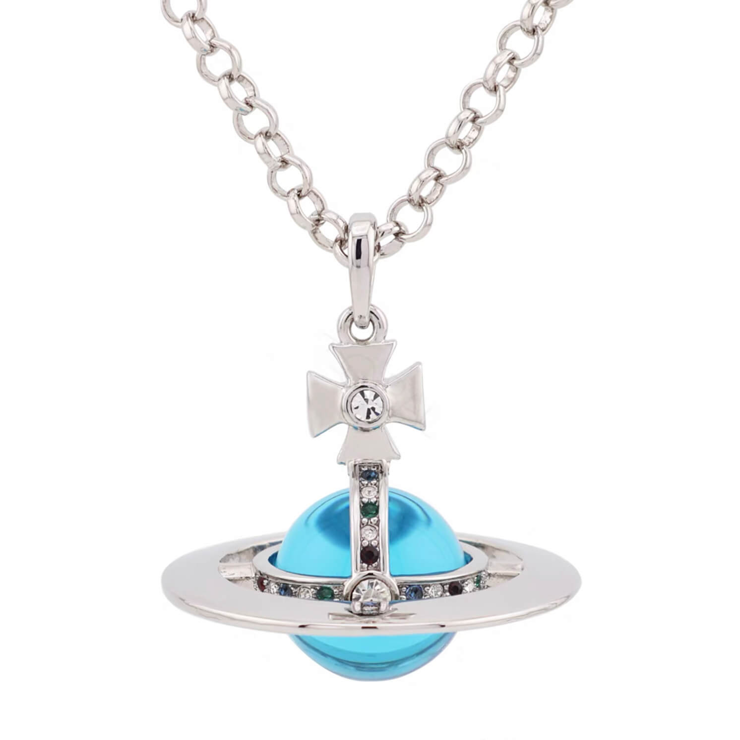 20MM ORB Classic Saturn Pendant Necklace