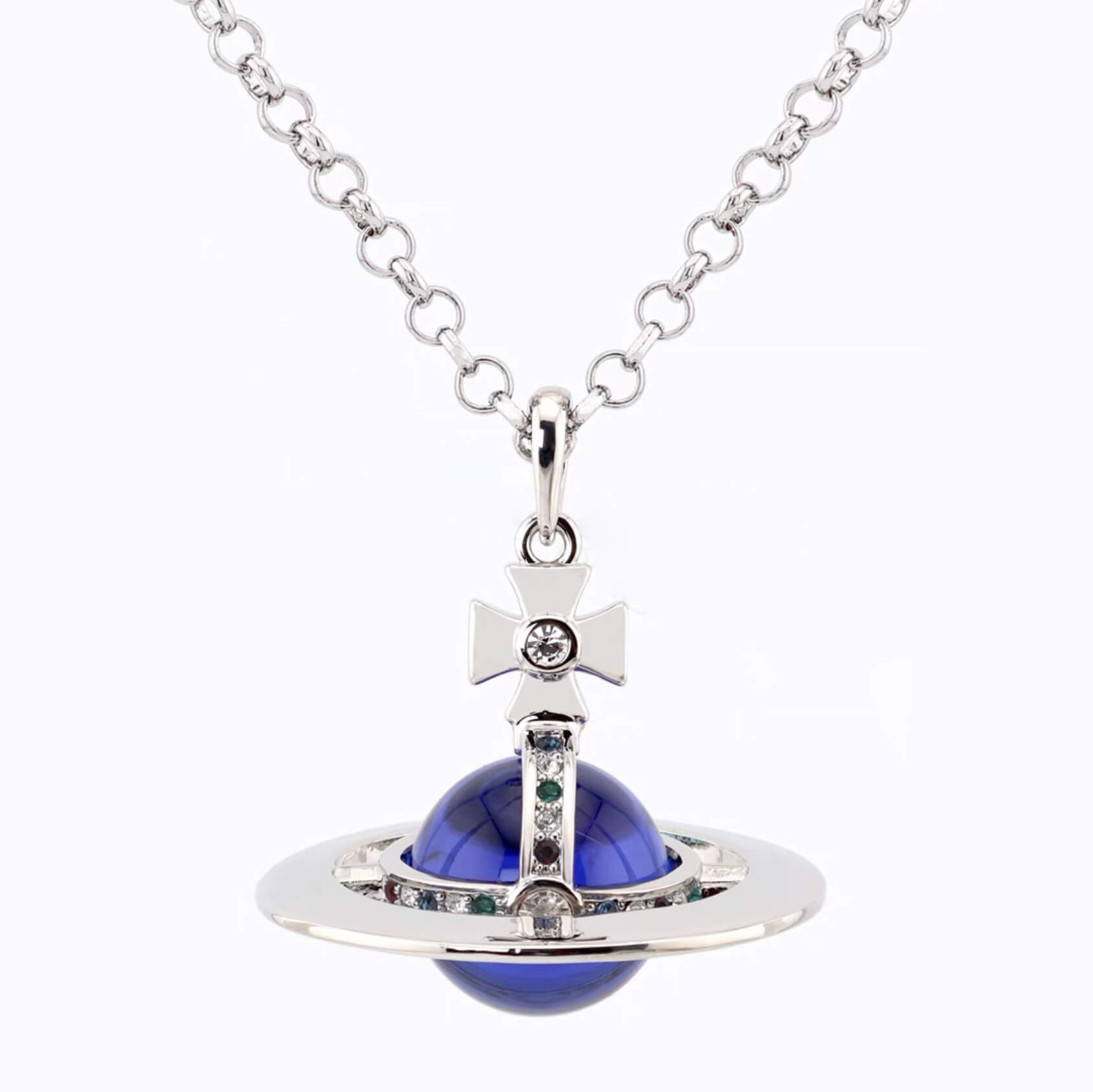 20MM ORB Classic Saturn Pendant Necklace