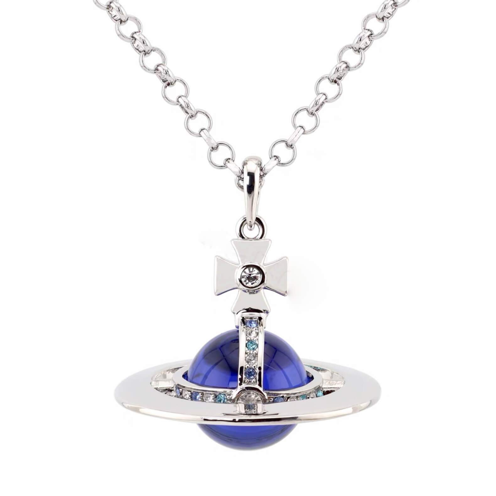 20MM ORB Classic Saturn Pendant Necklace