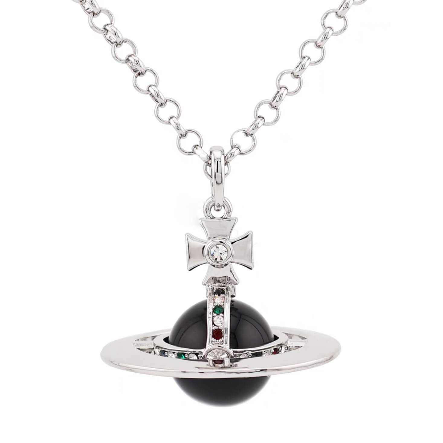 20MM ORB Classic Saturn Pendant Necklace