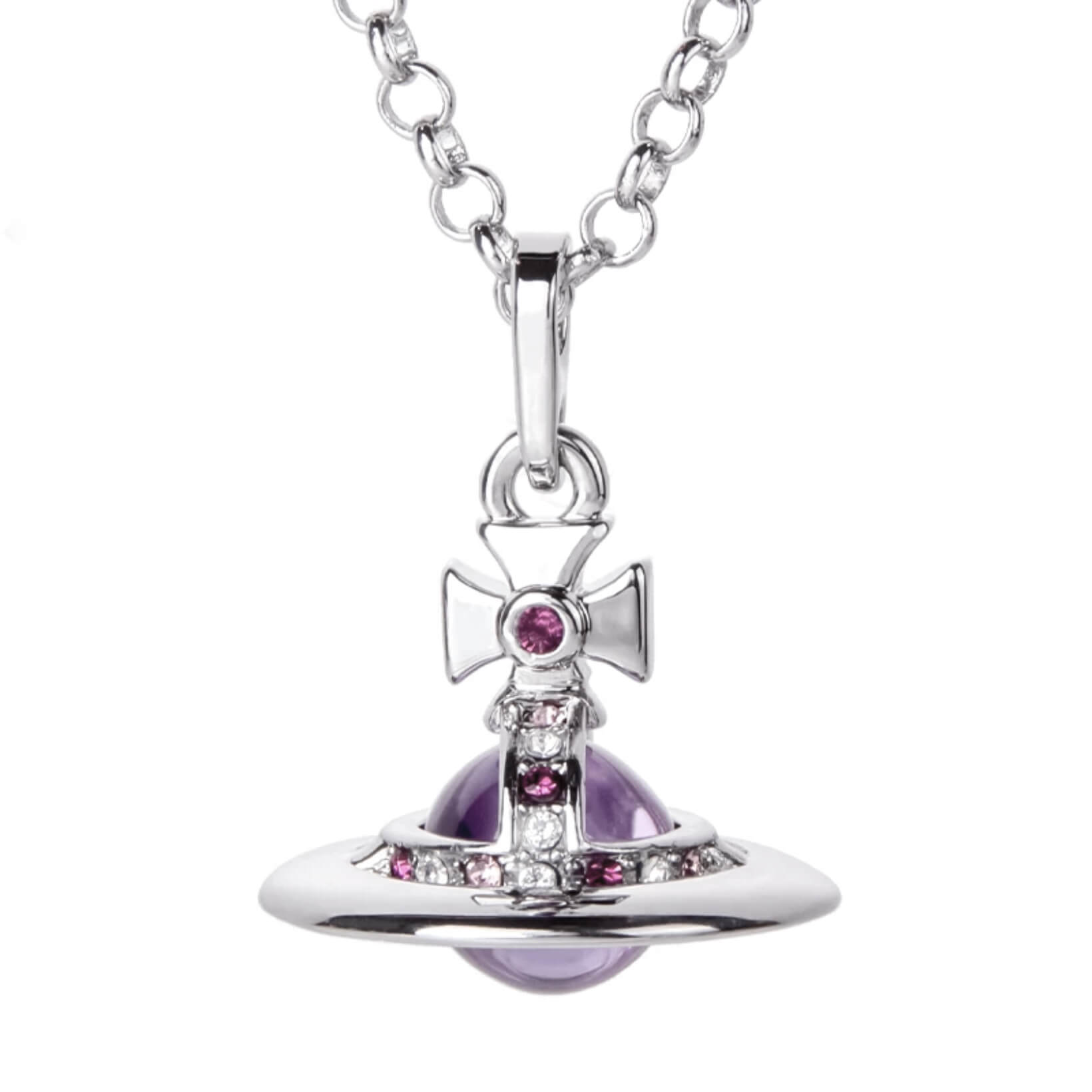 10MM ORB Classic Saturn Pendant Necklace