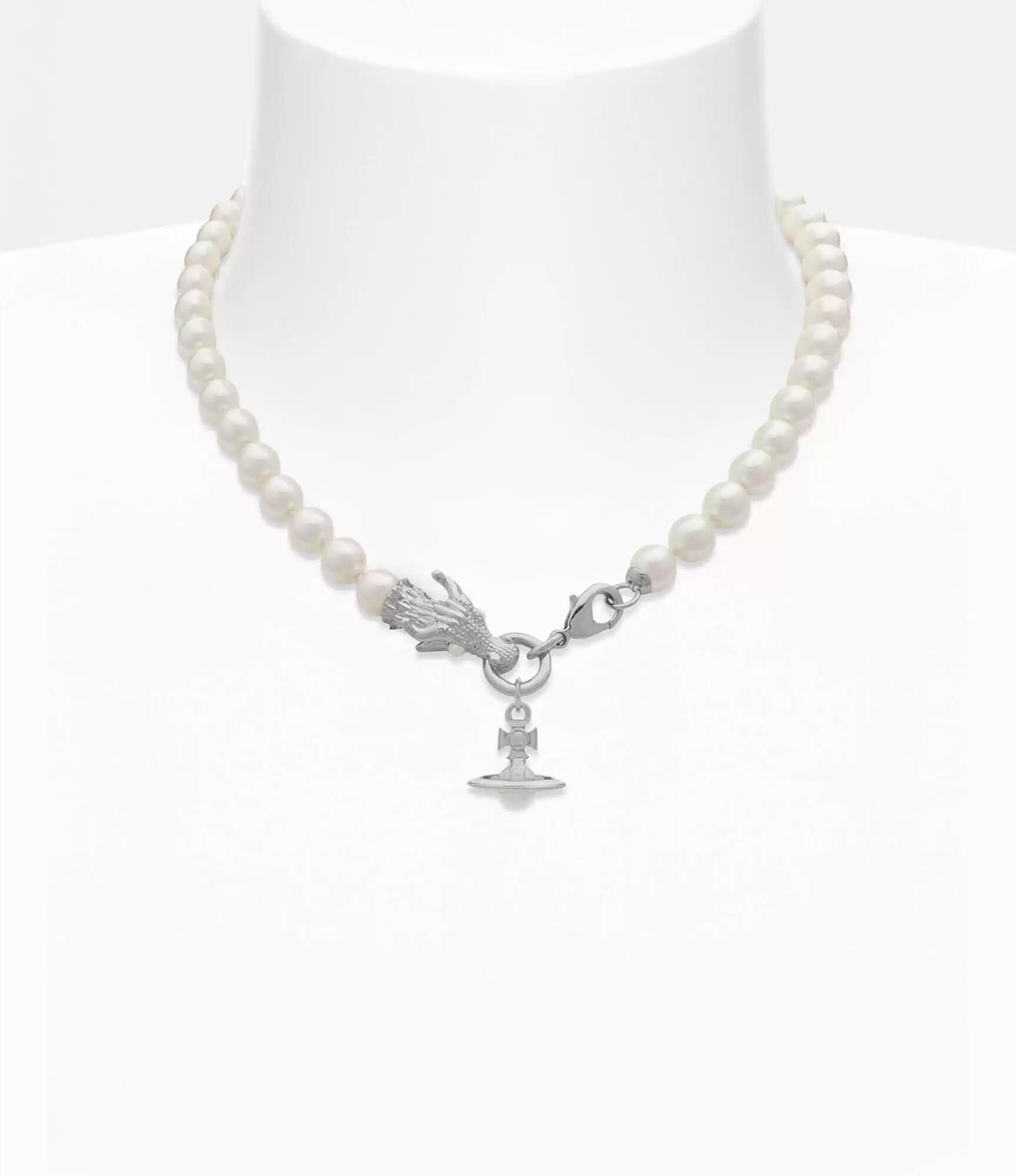 Dragon Saturn Pearl Necklace