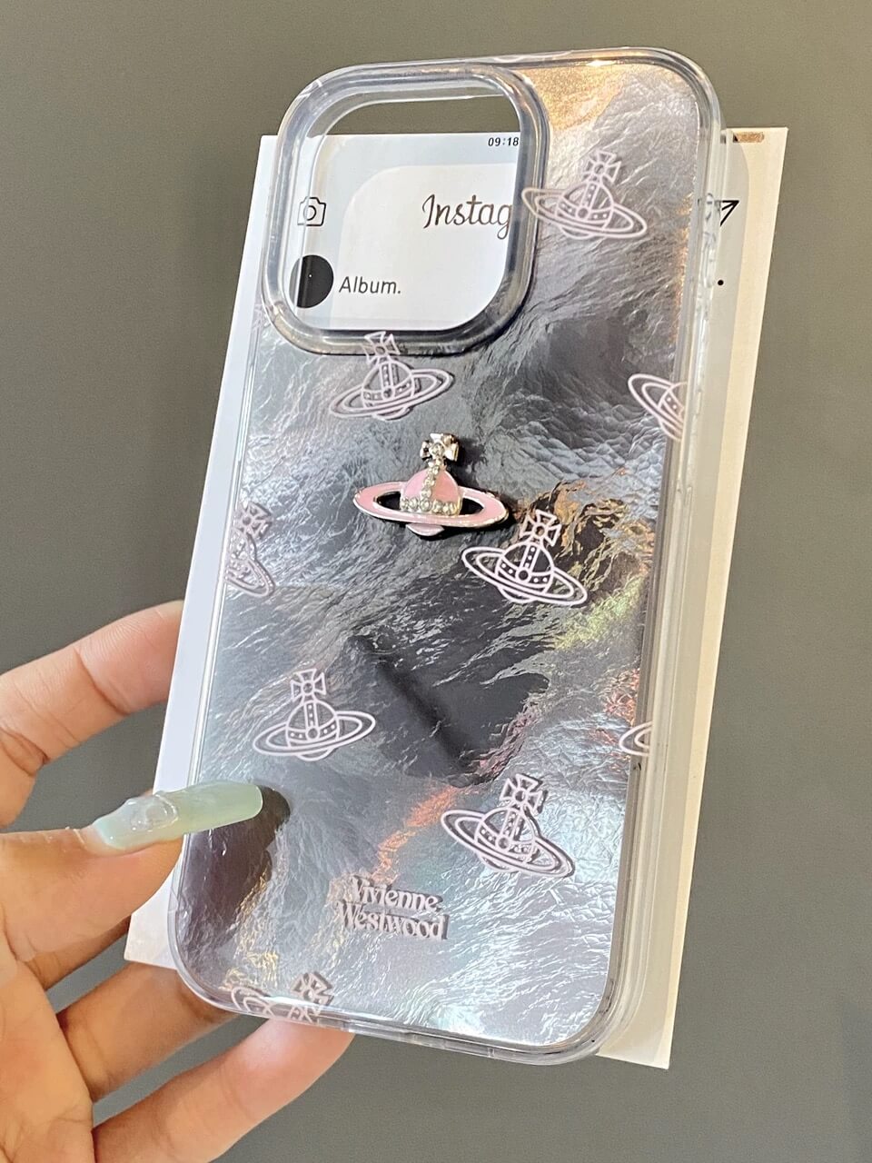 Black Pink Saturn Phone Case