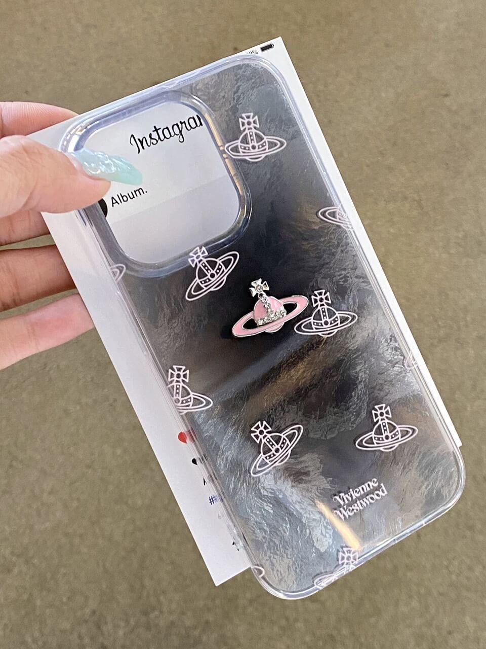 Black Pink Saturn Phone Case