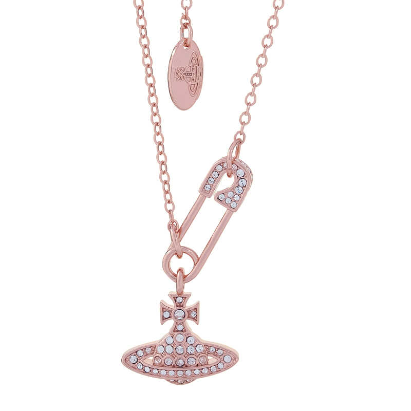 Pin Saturn Necklace