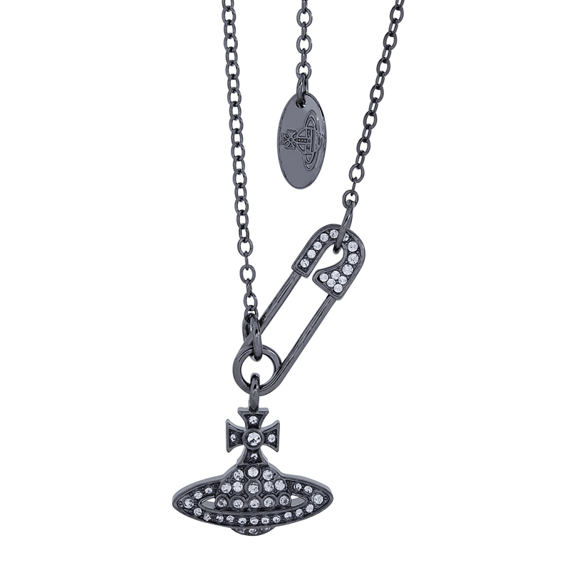 Pin Saturn Necklace