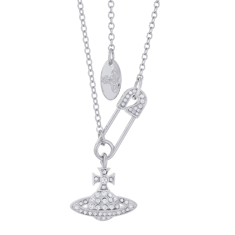 Pin Saturn Necklace