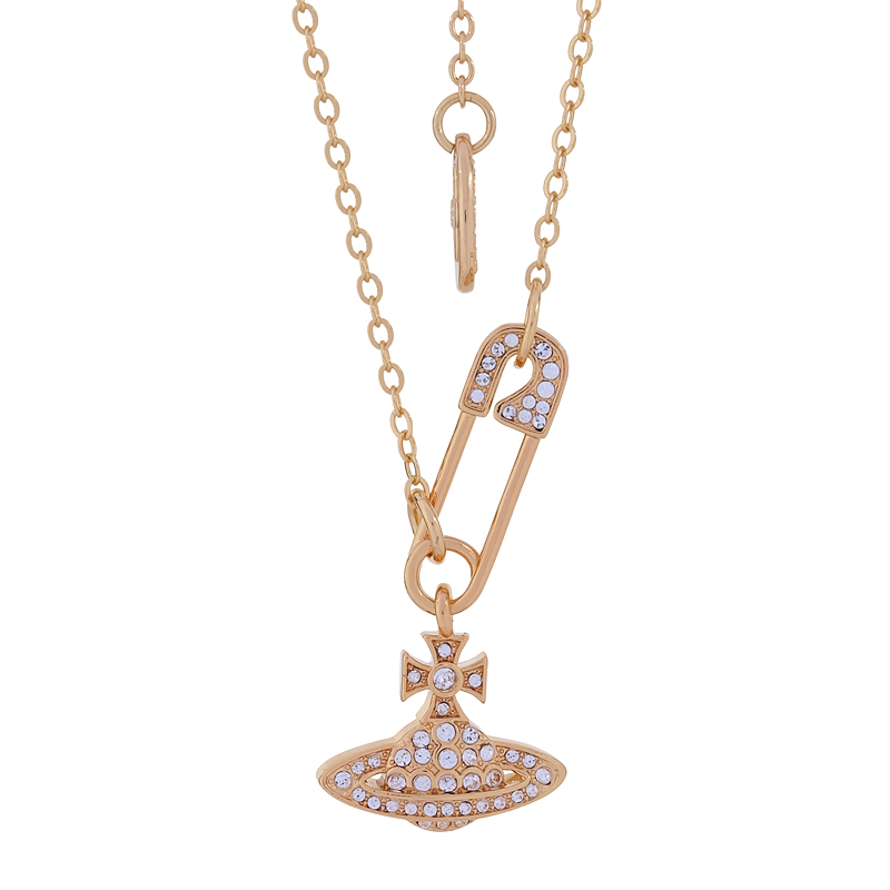 Pin Saturn Necklace
