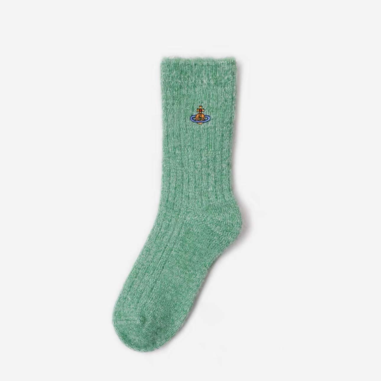 Furry Solid Color Saturn Socks