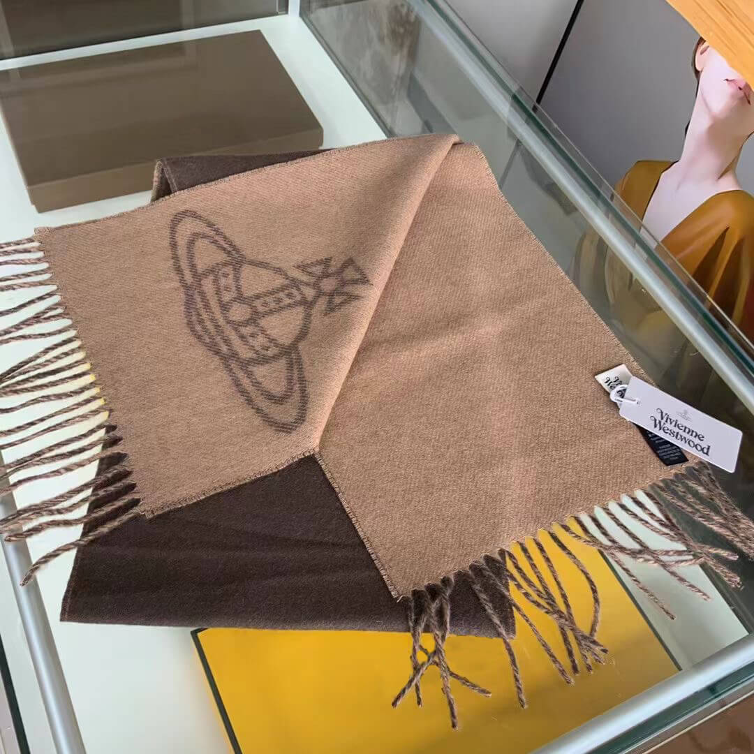 Double Saturn Logo Scarf