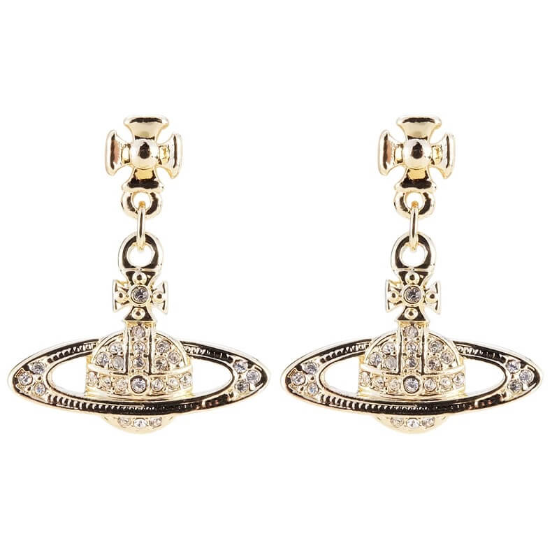 Classic Full Diamond Long Saturn Earrings（All 5 Colors）