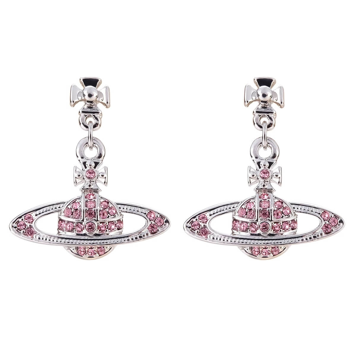 Classic Full Diamond Long Saturn Earrings（All 5 Colors）