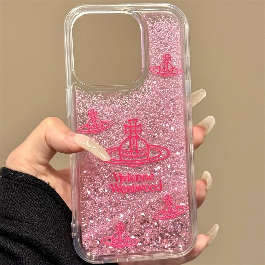 Pink Quicksand Saturn Phone Case