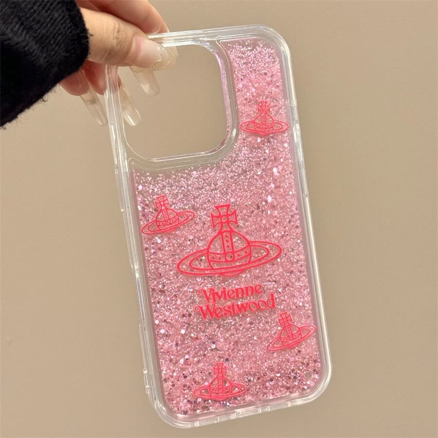Pink Quicksand Saturn Phone Case
