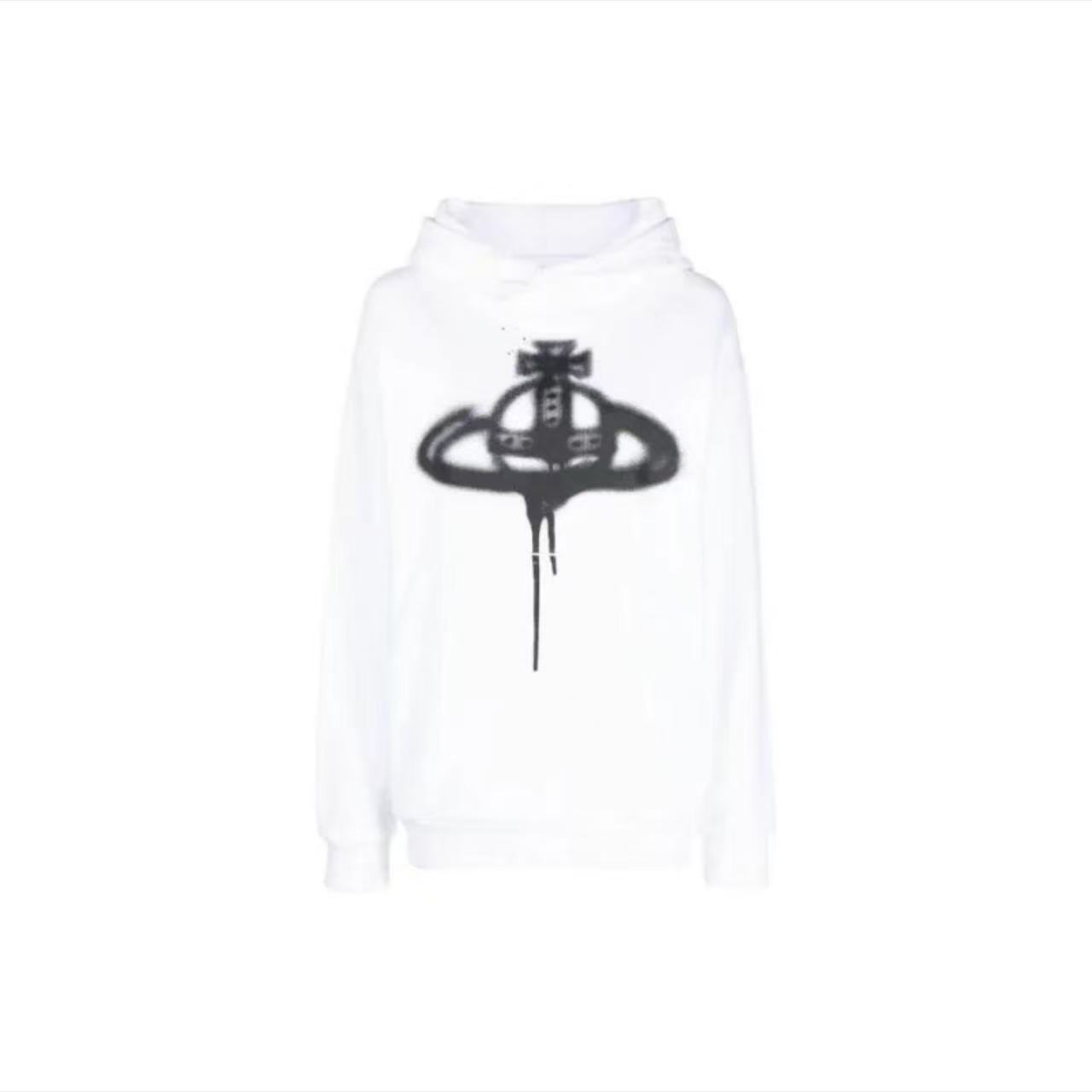 Hand Painted Saturn Hooded Sweatshirt
