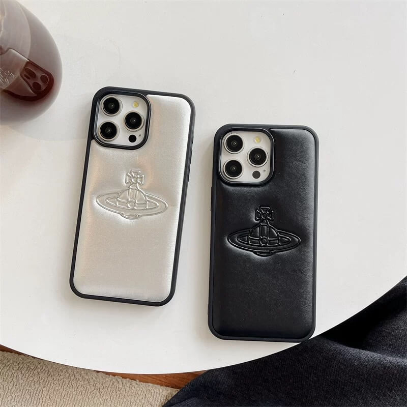 Leather Saturn Phone Case