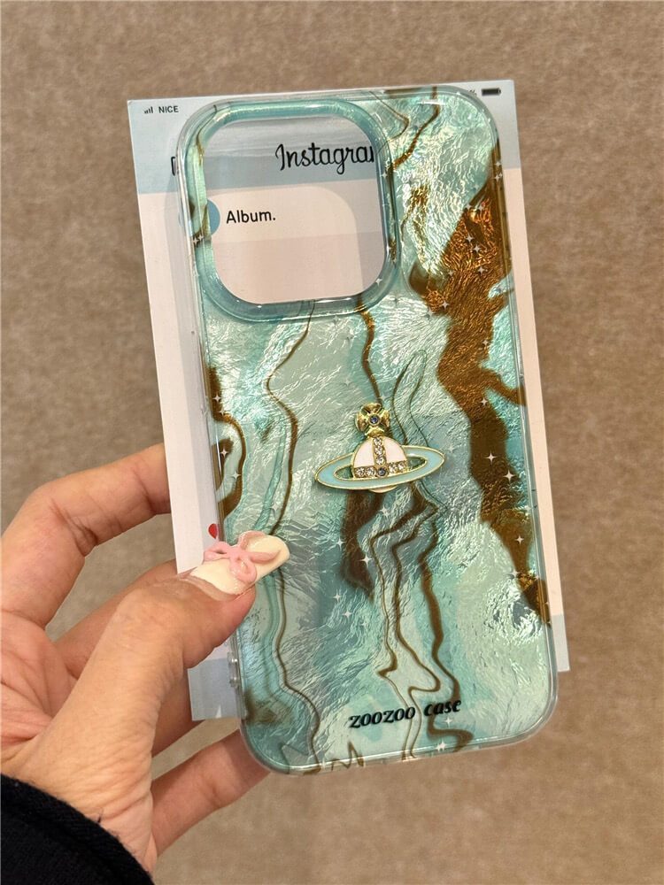 Stripes Saturn Phone Case