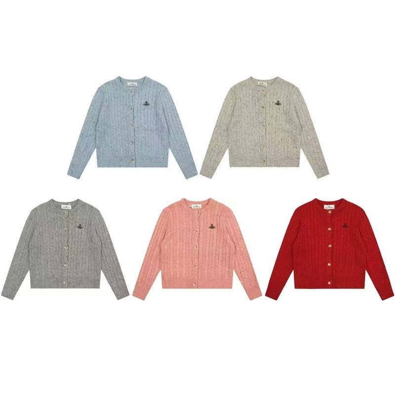 6 Colors Mixed Color Twist Pattern Sweater