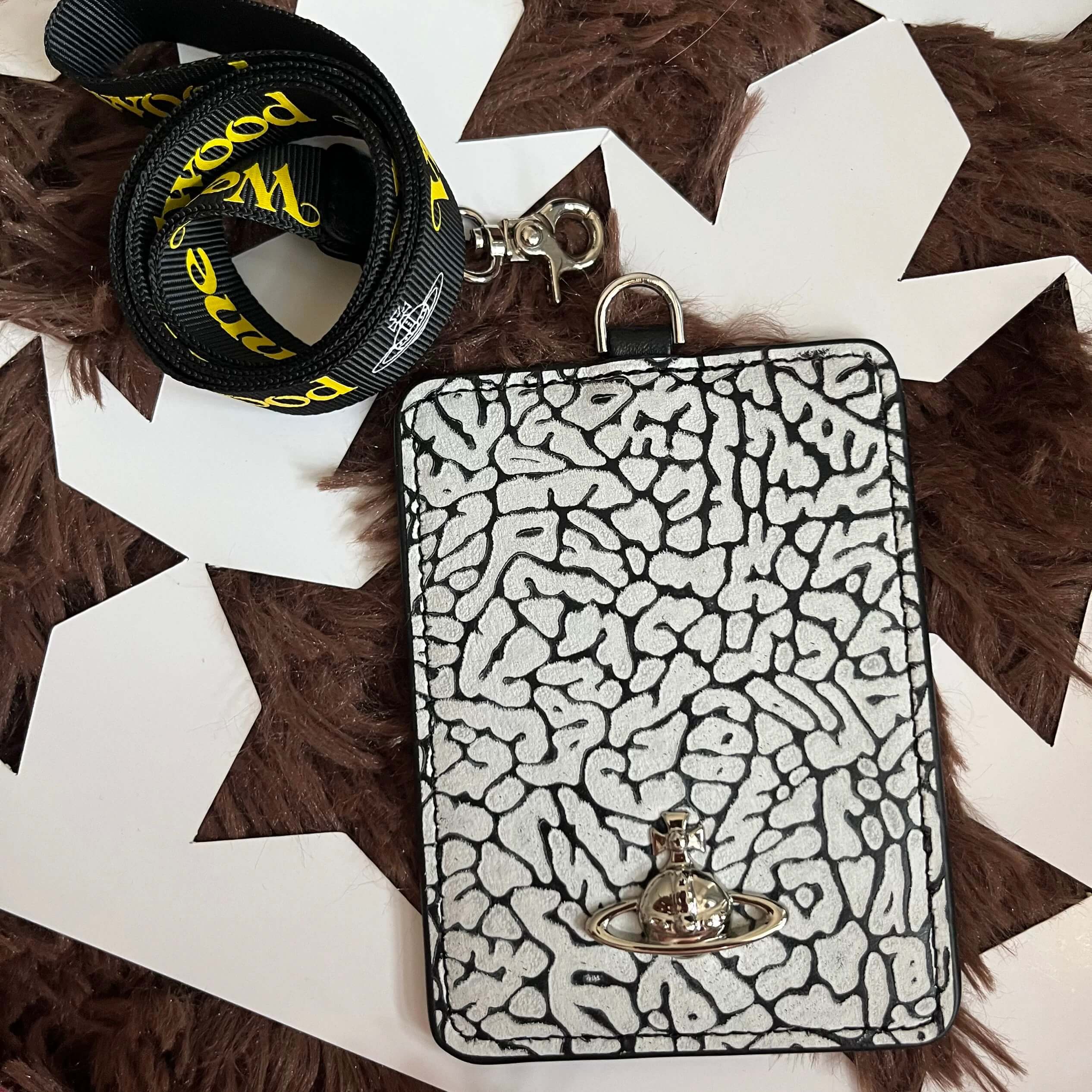 11 Colors Saturn Card Case With Lanyard Card Holder
