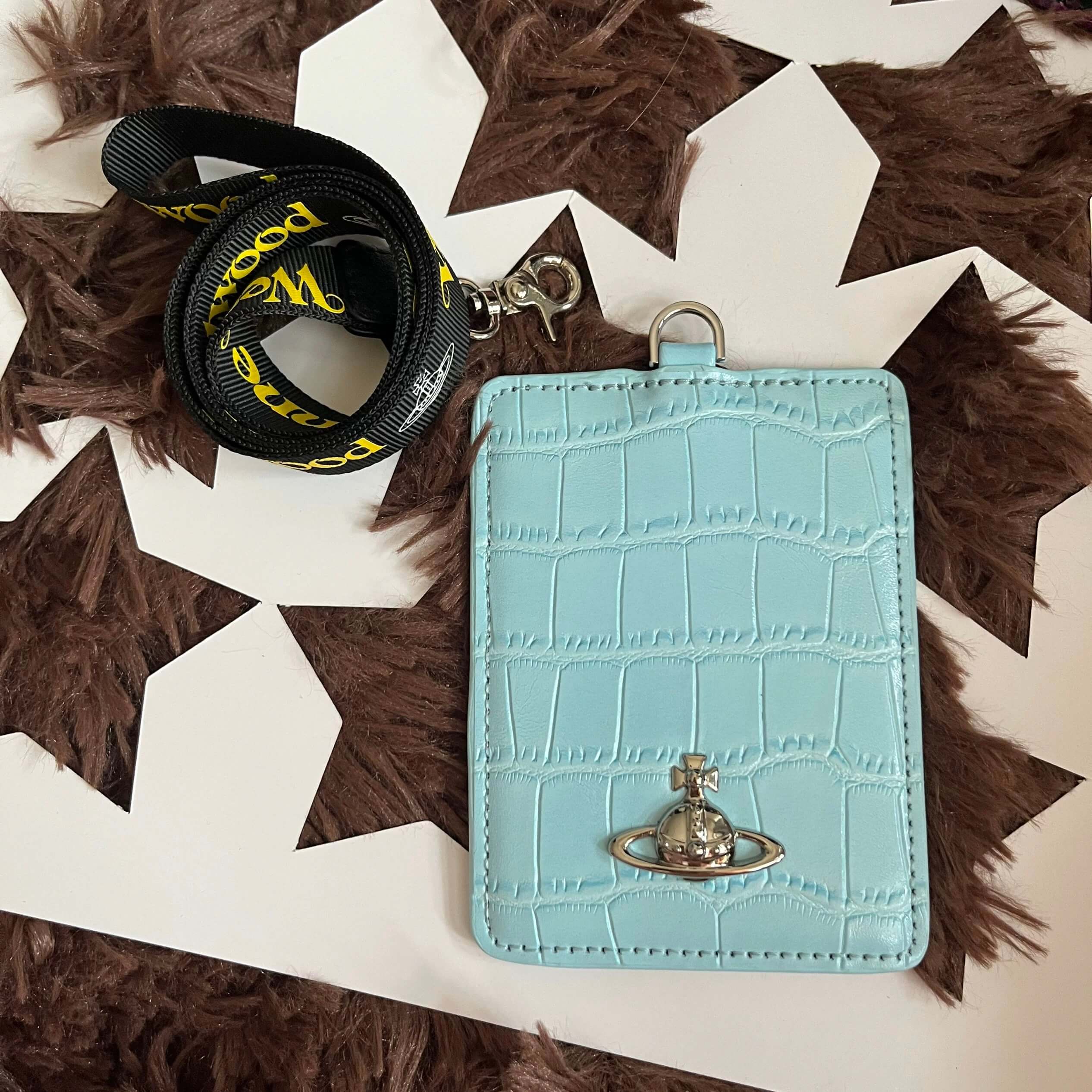 11 Colors Saturn Card Case With Lanyard Card Holder
