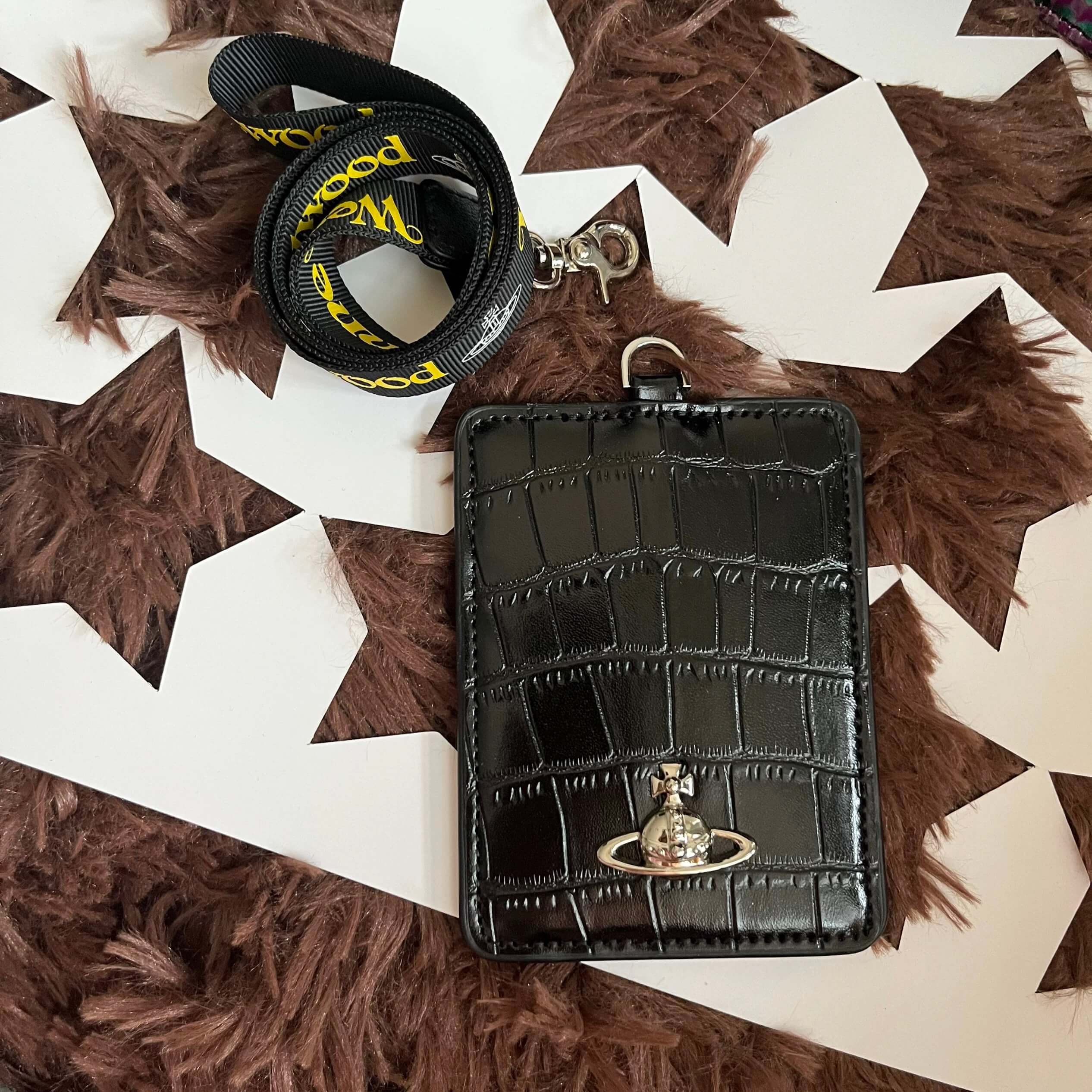 11 Colors Saturn Card Case With Lanyard Card Holder