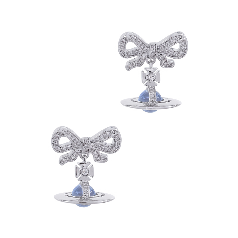 OCTAVIE Bow Diamond Earrings