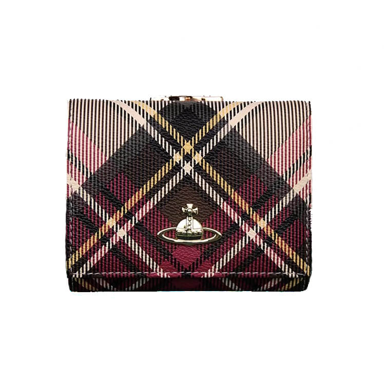 NEW-24 Colors Leather Tri-fold Saturn Wallet