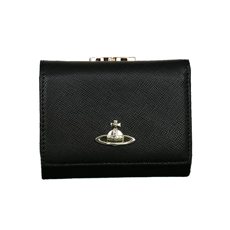 NEW-24 Colors Leather Tri-fold Saturn Wallet