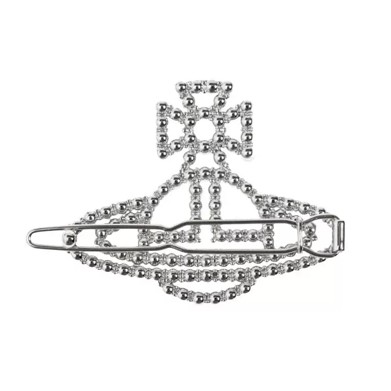 Saturn Diamond Pearls Hair Card