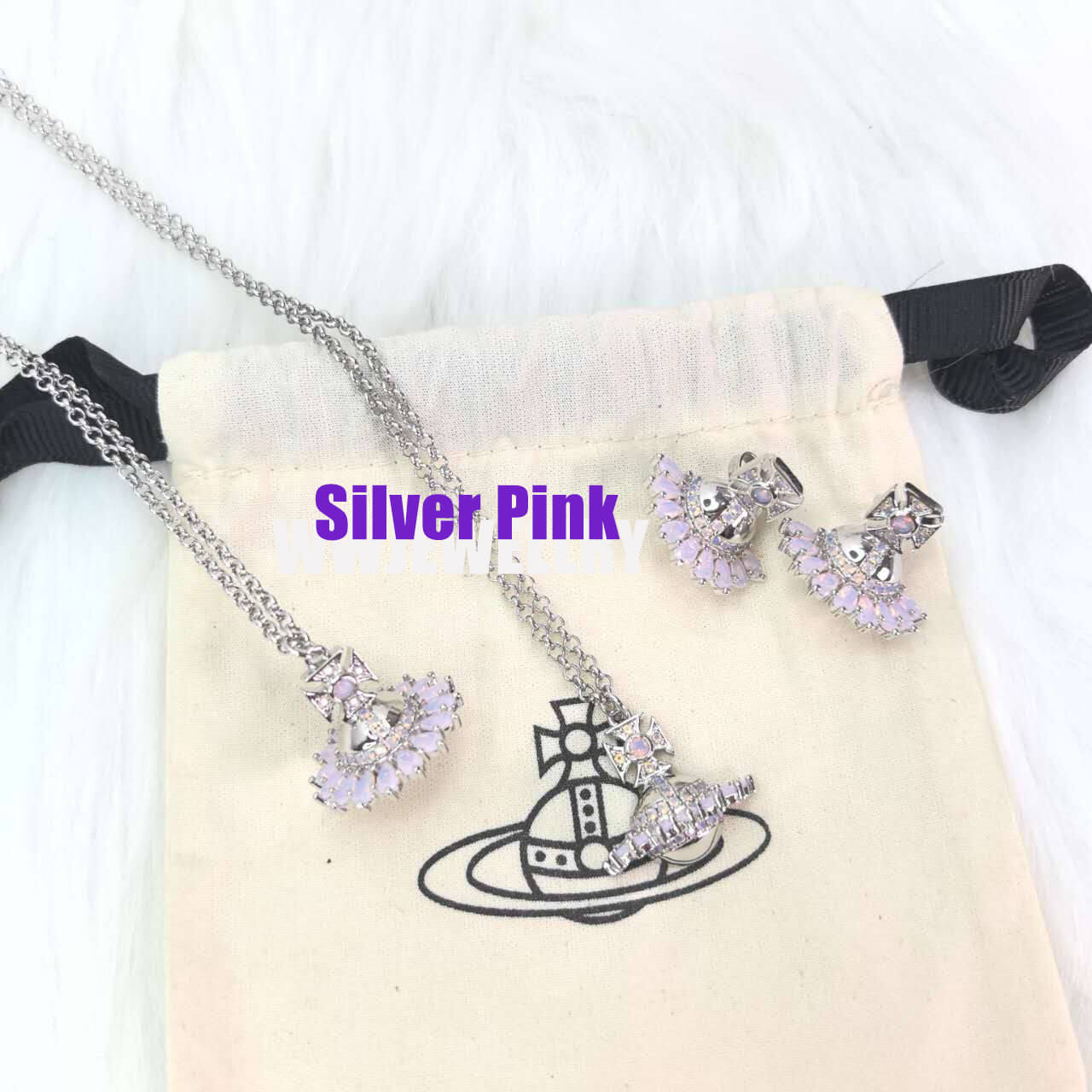 3 Colors JORDANA Orb Saturn Necklace