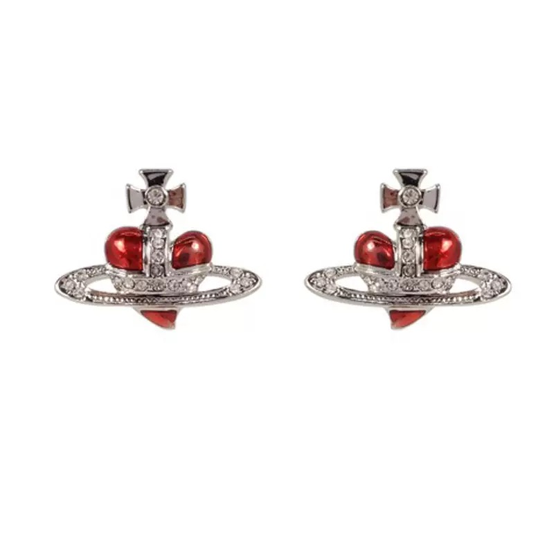 12 Colors Love Baked Lacquered Earrings
