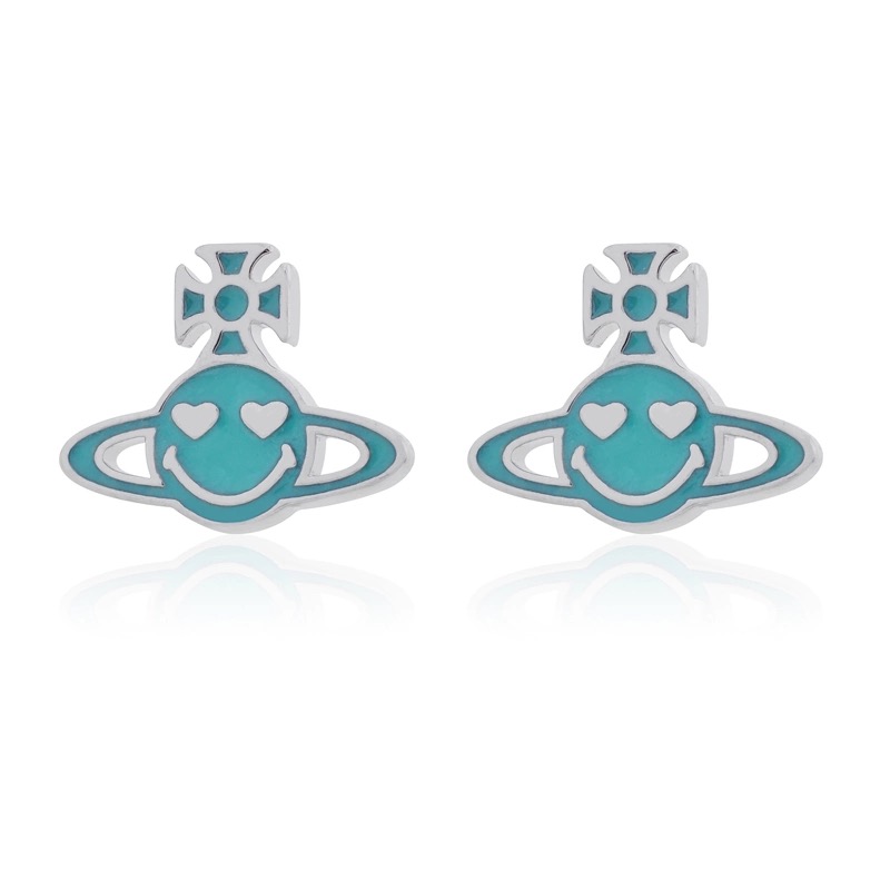 3 Colors Smile Saturn Earrings