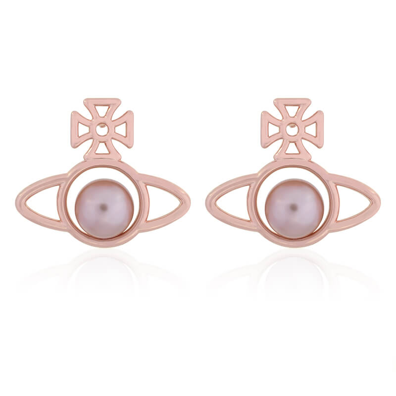5 Colors Skeleton Line Pearl Earrings