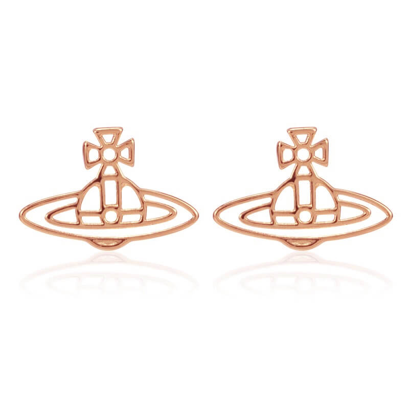 3 Colors Line Cutout Saturn Earrings