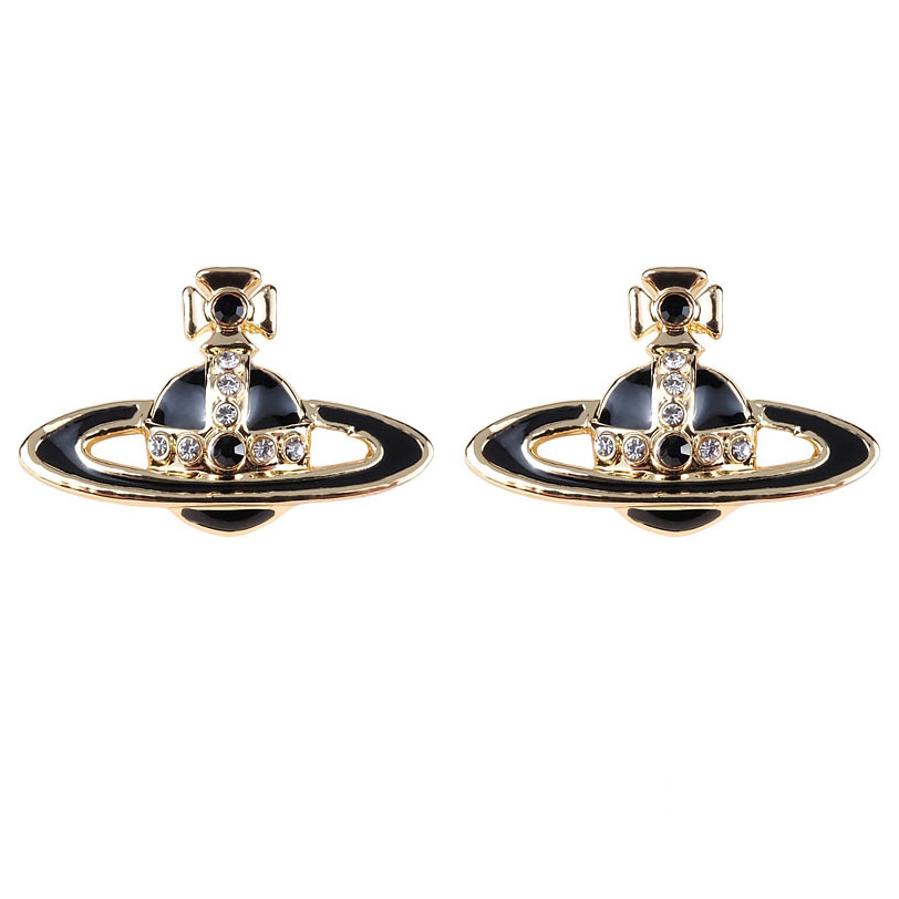 6 Colors Lacquered Saturn Earrings
