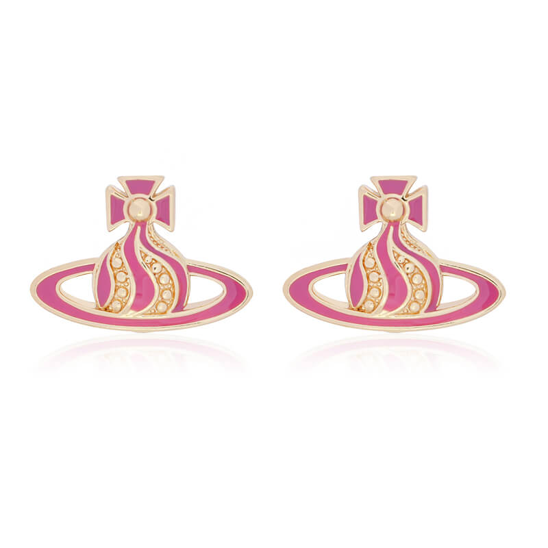 6 Colors Chocolate Cream Saturn Earrings