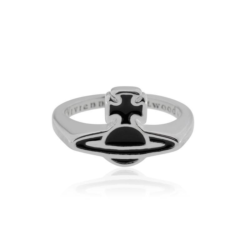 2 Colors Black lacquered Saturn ring