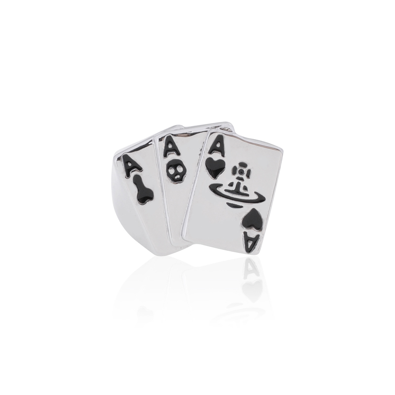 2 Colors Poker Saturn Ring