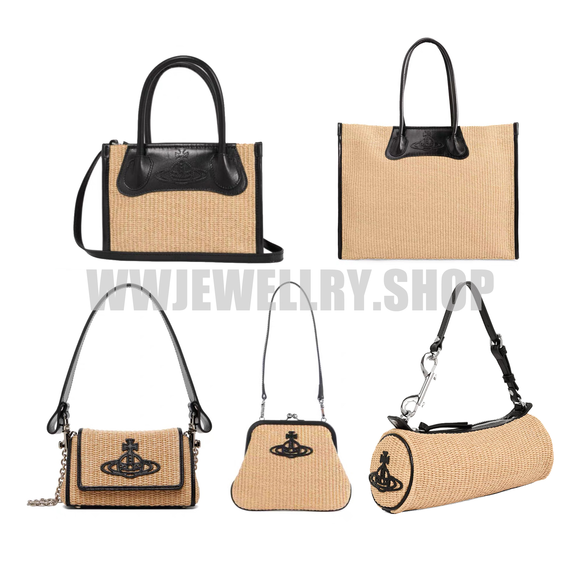 Natural Collection Straw Woven Bags