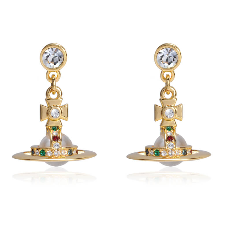 6mm ORB Classic Saturn Earrings